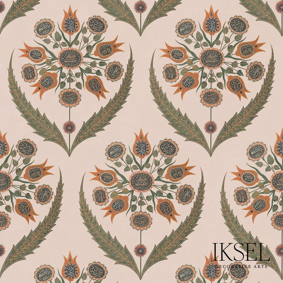 CALLIGRAPHY FLOWER_ PASHMINA ROSE