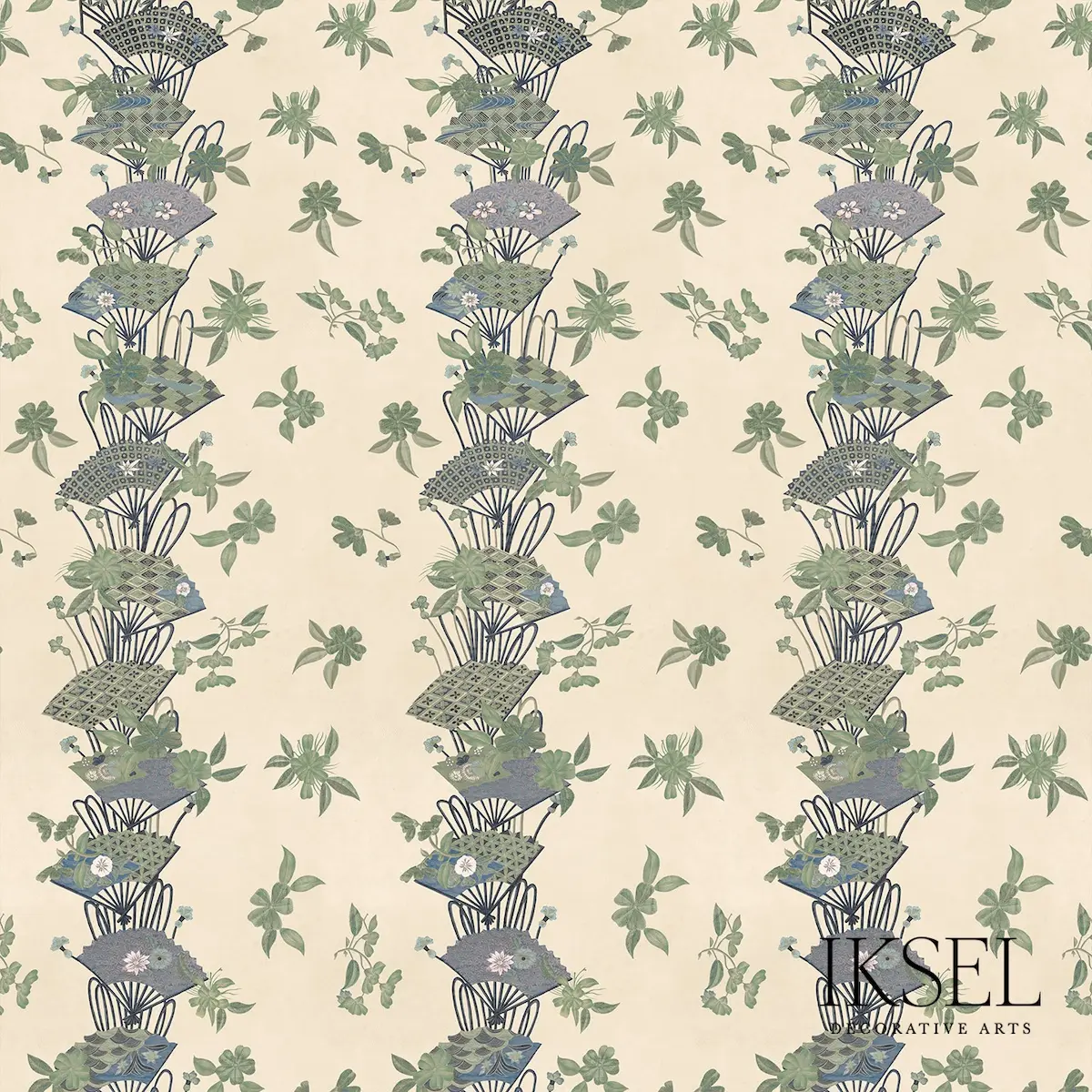 Japanese Fans_ RICE-GREEN