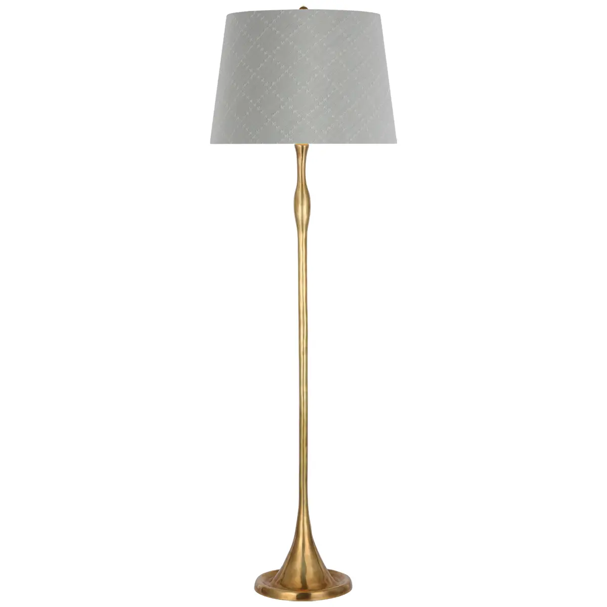 Romero Floor Lamp, Antique Brass_ ELIN CHECK IN SKY