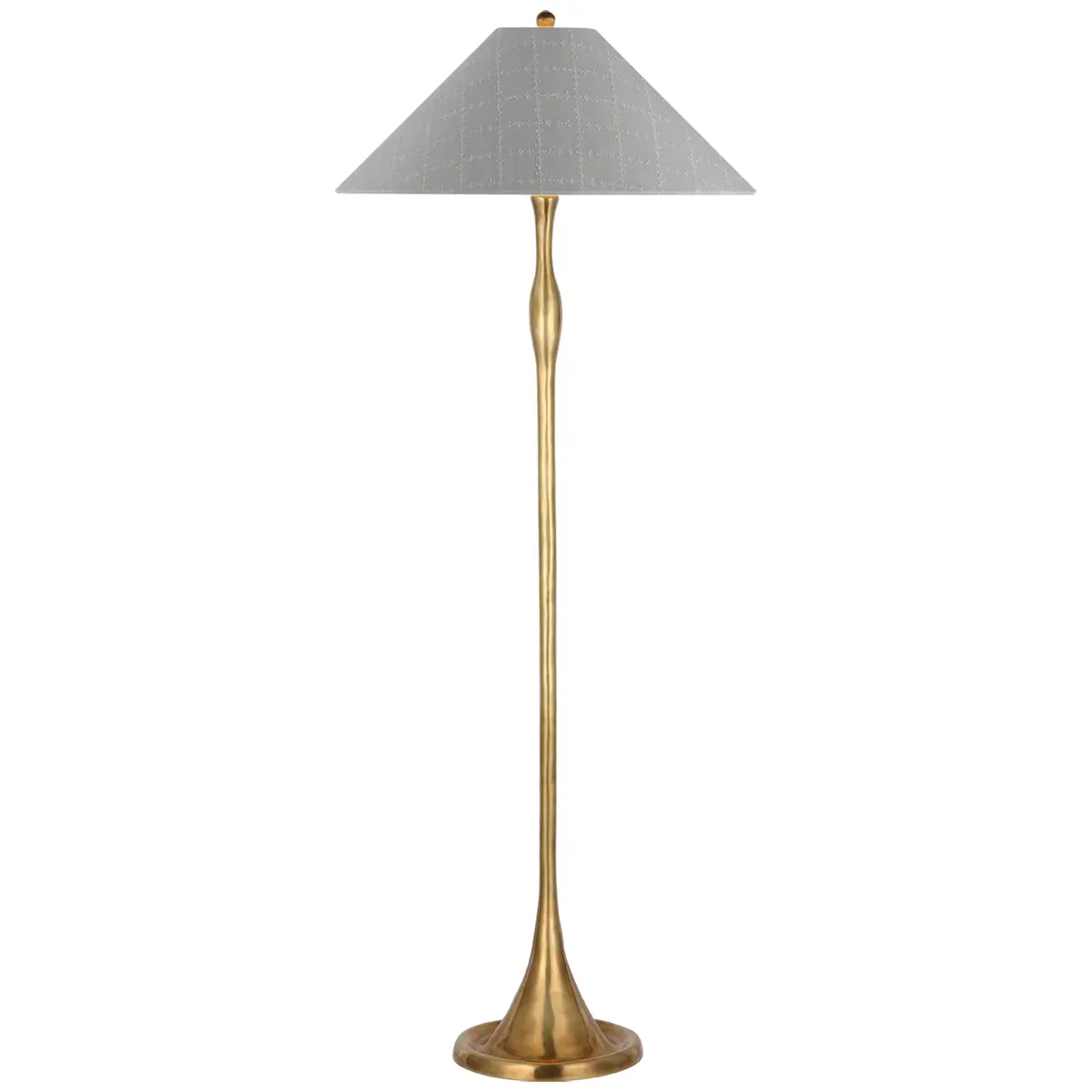 Romero Floor Lamp, Antique Brass_ ELIN CHECK IN SKY