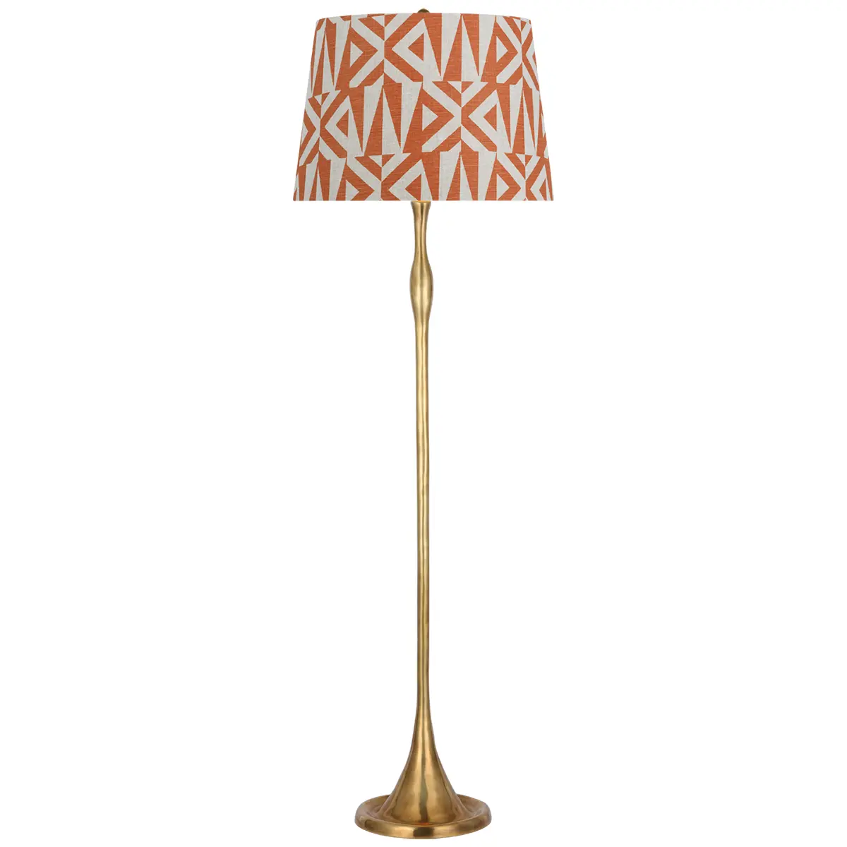 Romero Floor Lamp, Antique Brass_ HAND-RUBBED ANTIQUE BRASS