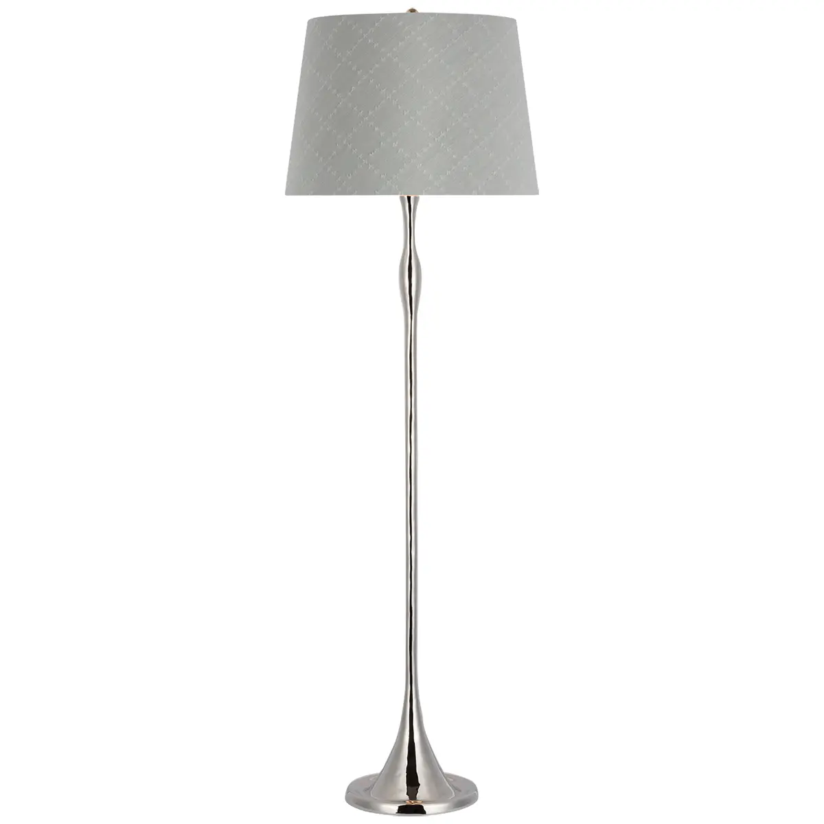 Romero Floor Lamp, Polished Nickel_ ELIN CHECK IN SKY