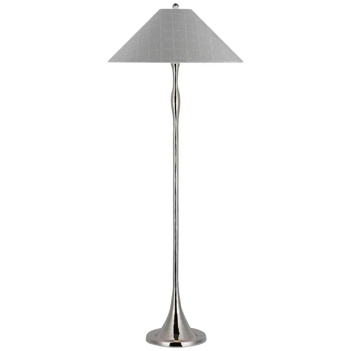 Romero Floor Lamp, Polished Nickel_ ELIN CHECK IN SKY
