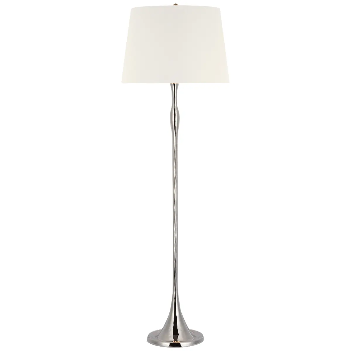 Romero Floor Lamp, Polished Nickel_ LINEN
