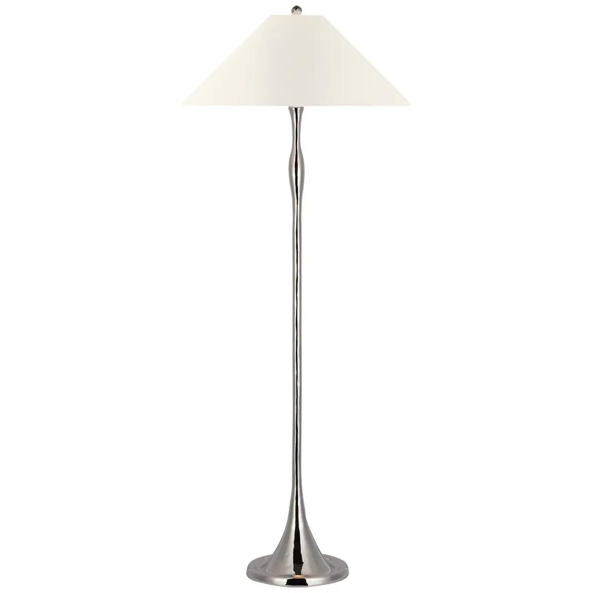 Romero Floor Lamp, Polished Nickel_ LINEN