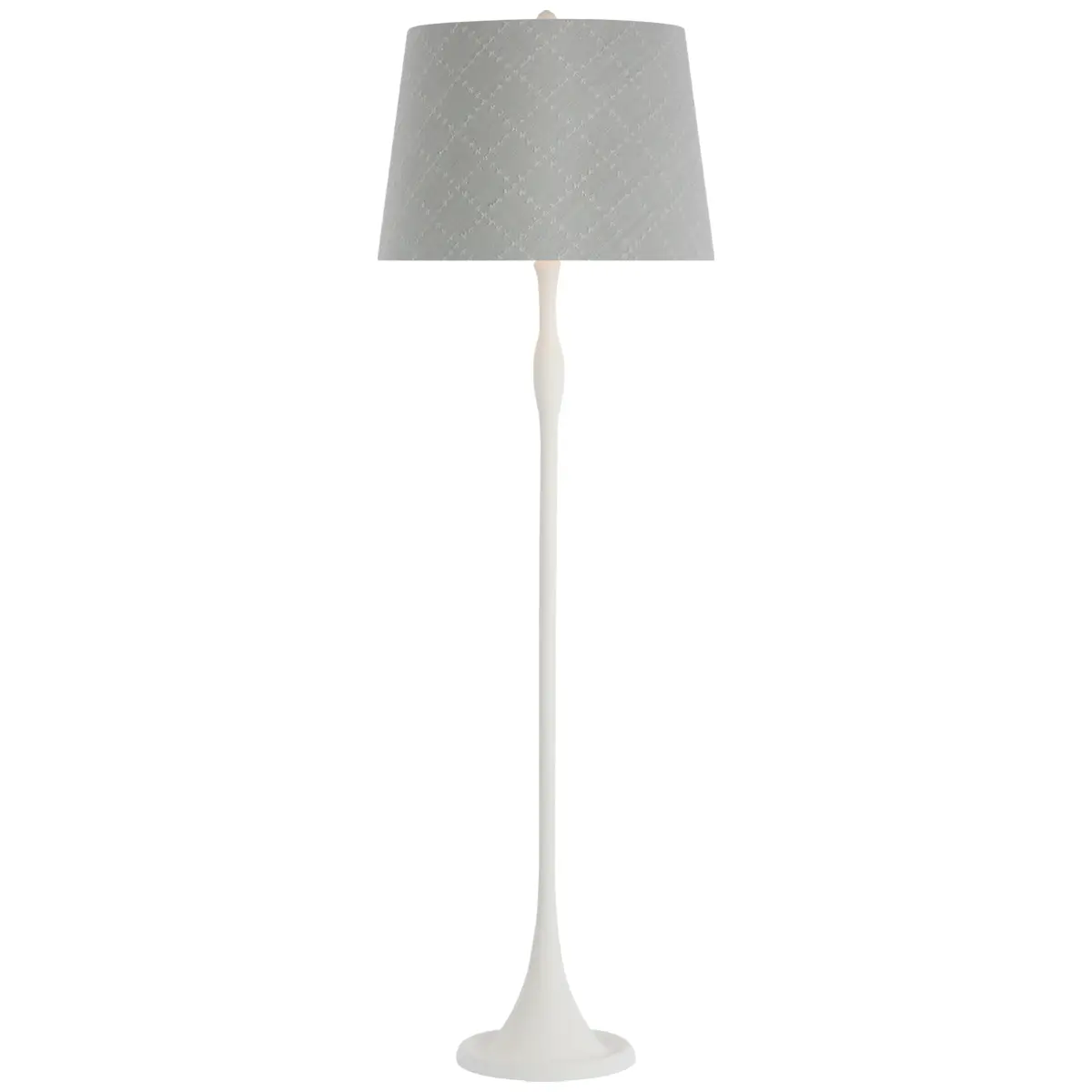 Romero Floor Lamp, Plaster White_ ELIN CHECK IN SKY