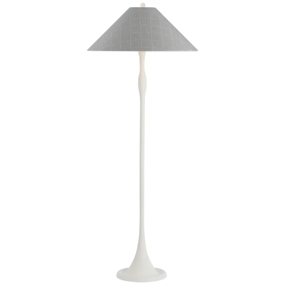 Romero Floor Lamp, Plaster White_ ELIN CHECK IN SKY