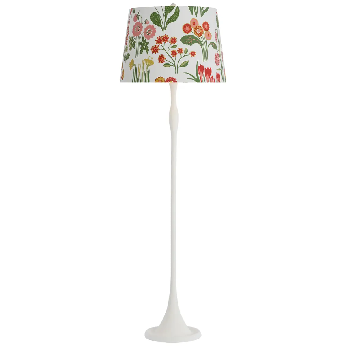 Romero Floor Lamp, Plaster White_ CARLY IN PINK