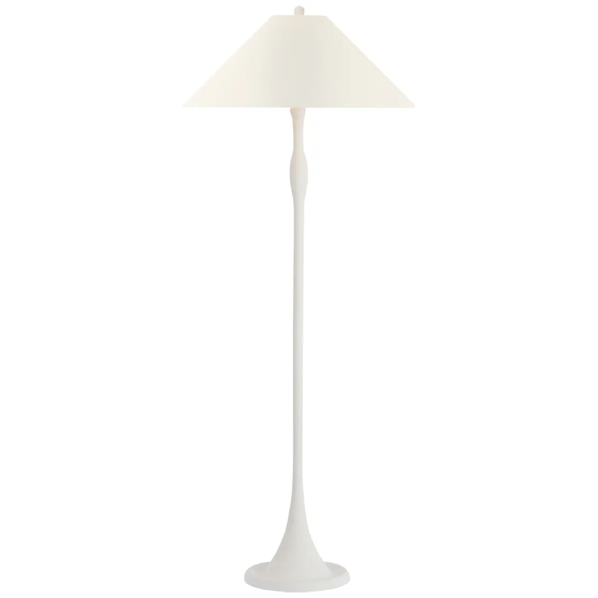 Romero Floor Lamp, Plaster White_ LINEN