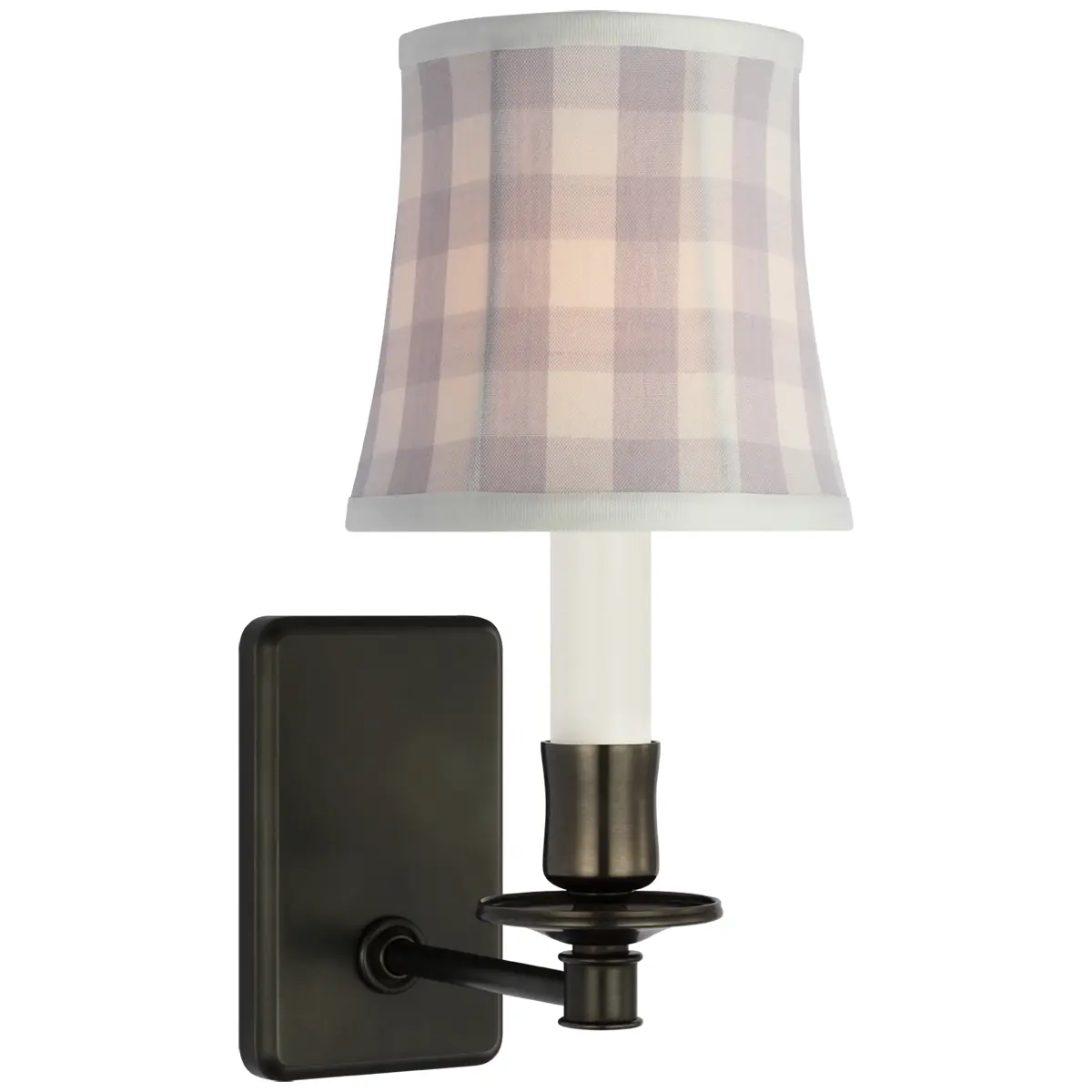 Tara Small Sconce, Bronze_ ELTON CHECK IN LILAC