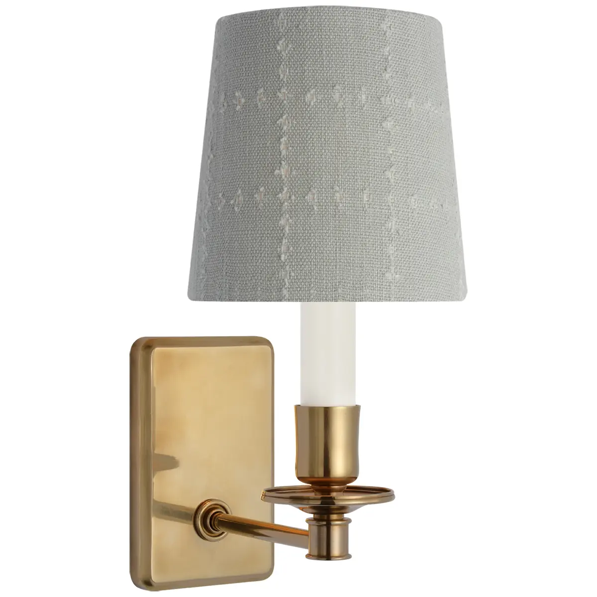 Tara Small Sconce, Antique Brass_ ELIN CHECK IN SKY