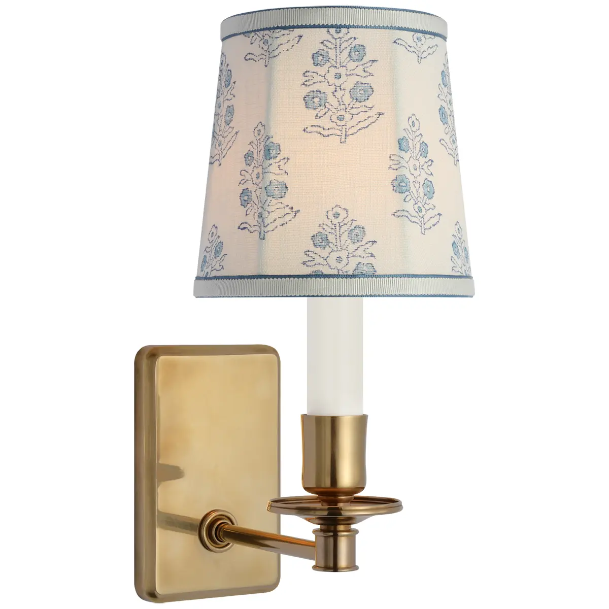 Tara Small Sconce, Antique Brass_ ADITI IN BLUE