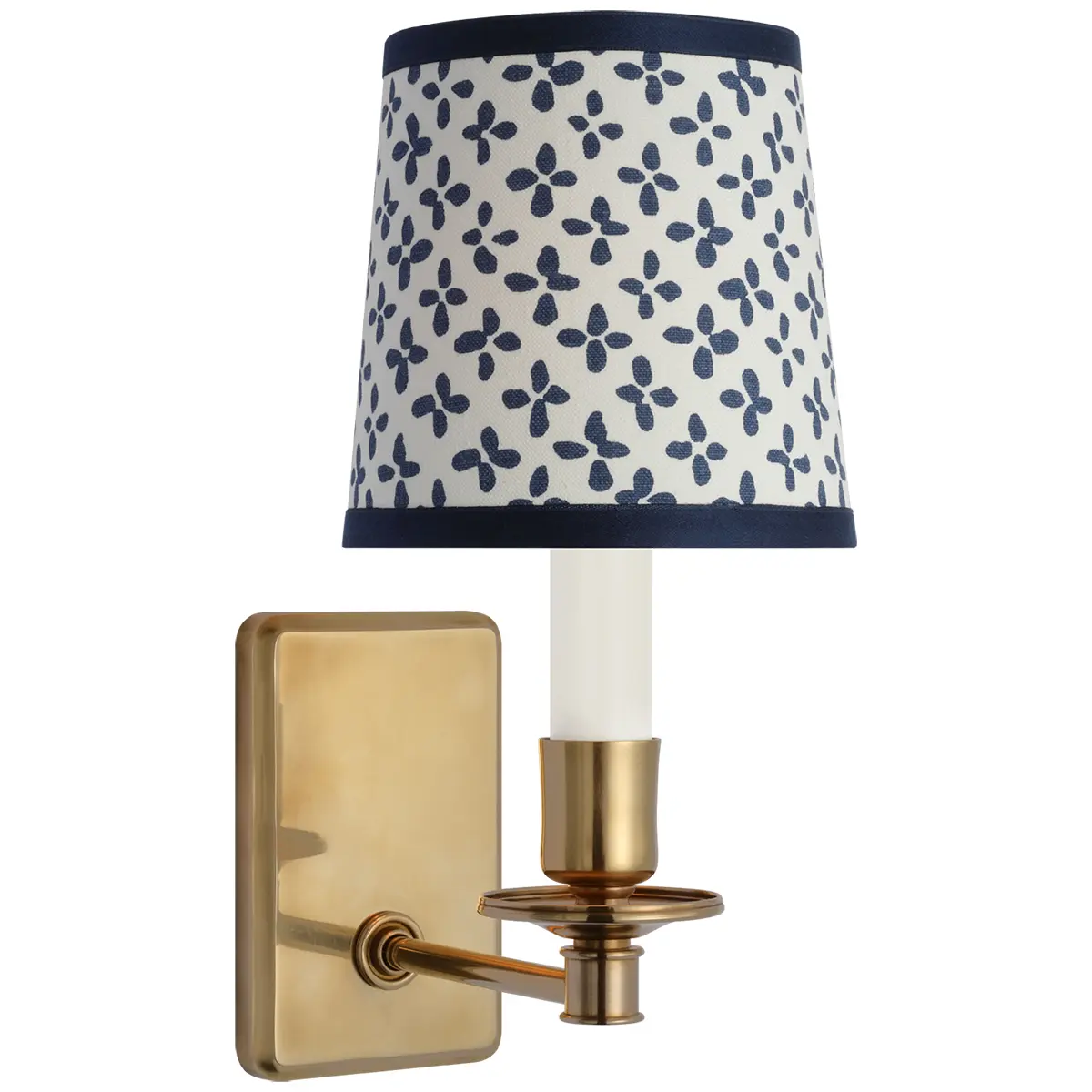 Tara Small Sconce, Antique Brass_ EMERSON IN BLUE