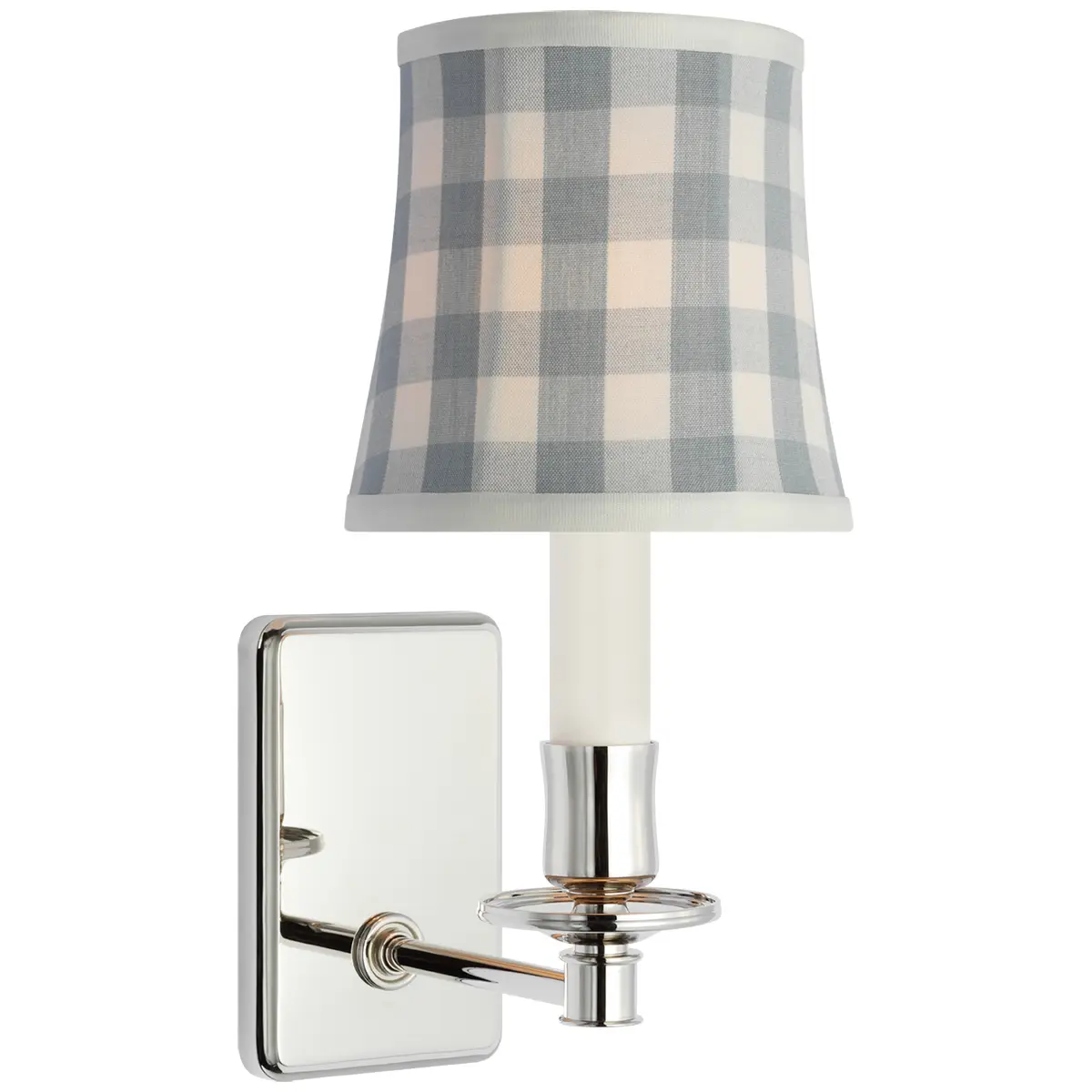 Tara Small Sconce, Polished Nickel_ ELTON CHECK IN SKY