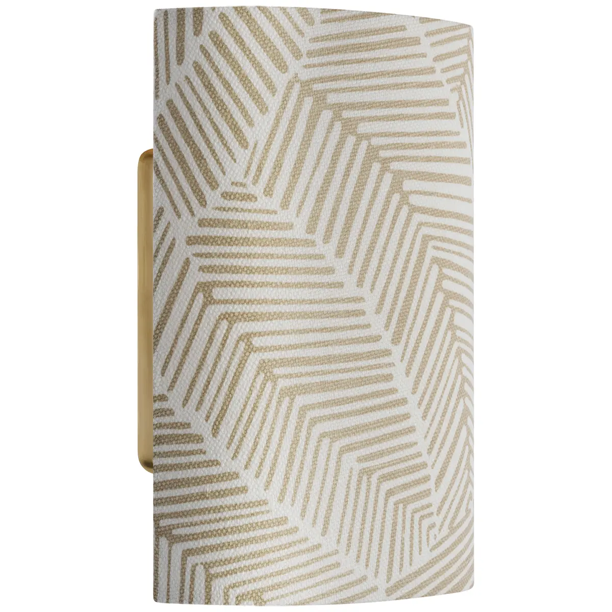 Maeve 8" Shield Sconce_ ABSTRACT LEAF IN TAUPE