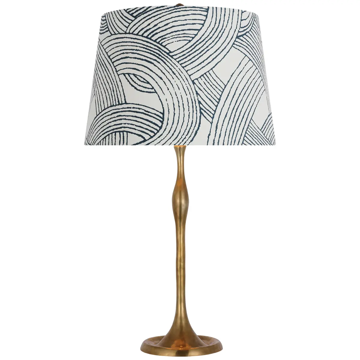 Romero Table Lamp, Antique Brass_ FREEFORM IN BLUE