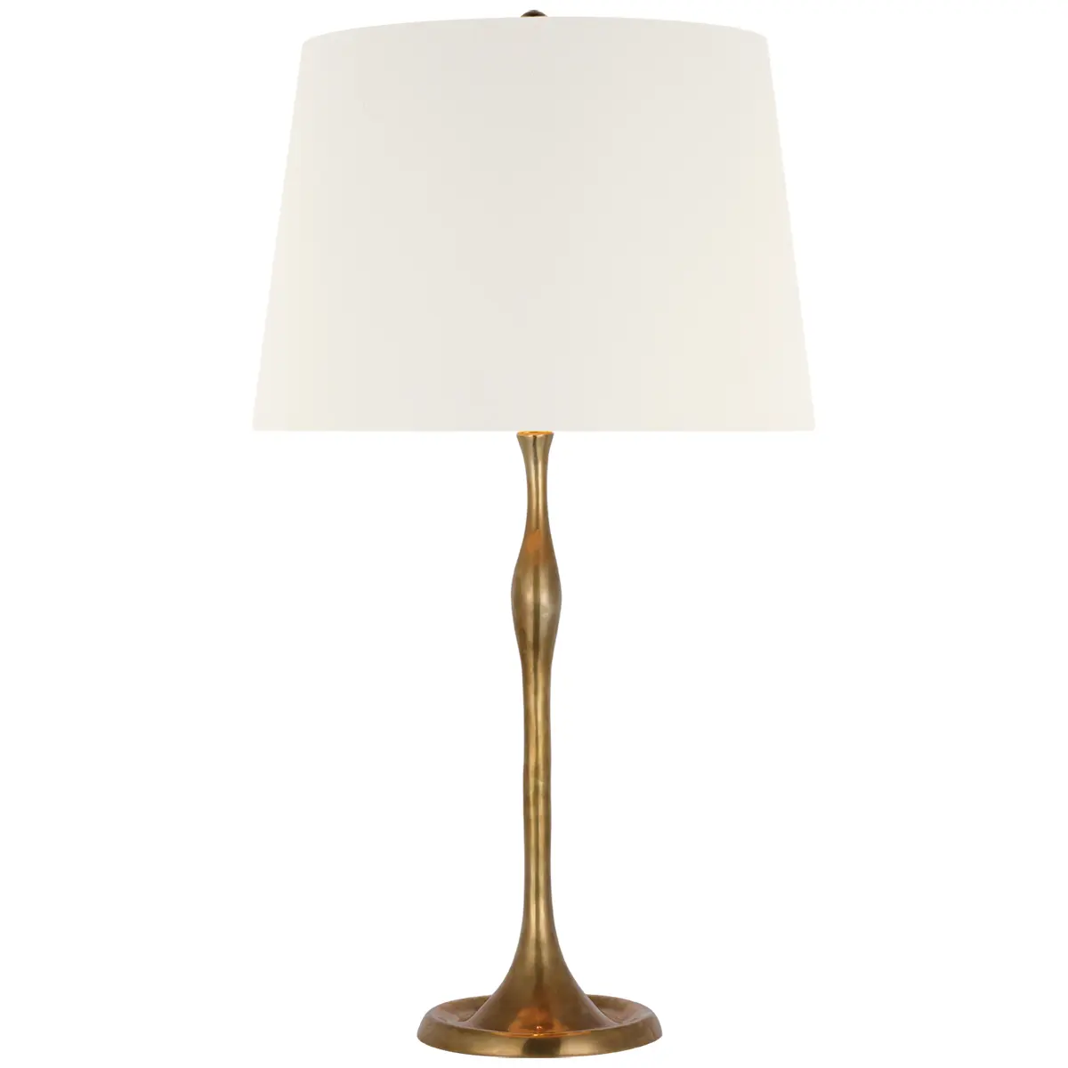 Romero Table Lamp, Antique Brass_ LINEN