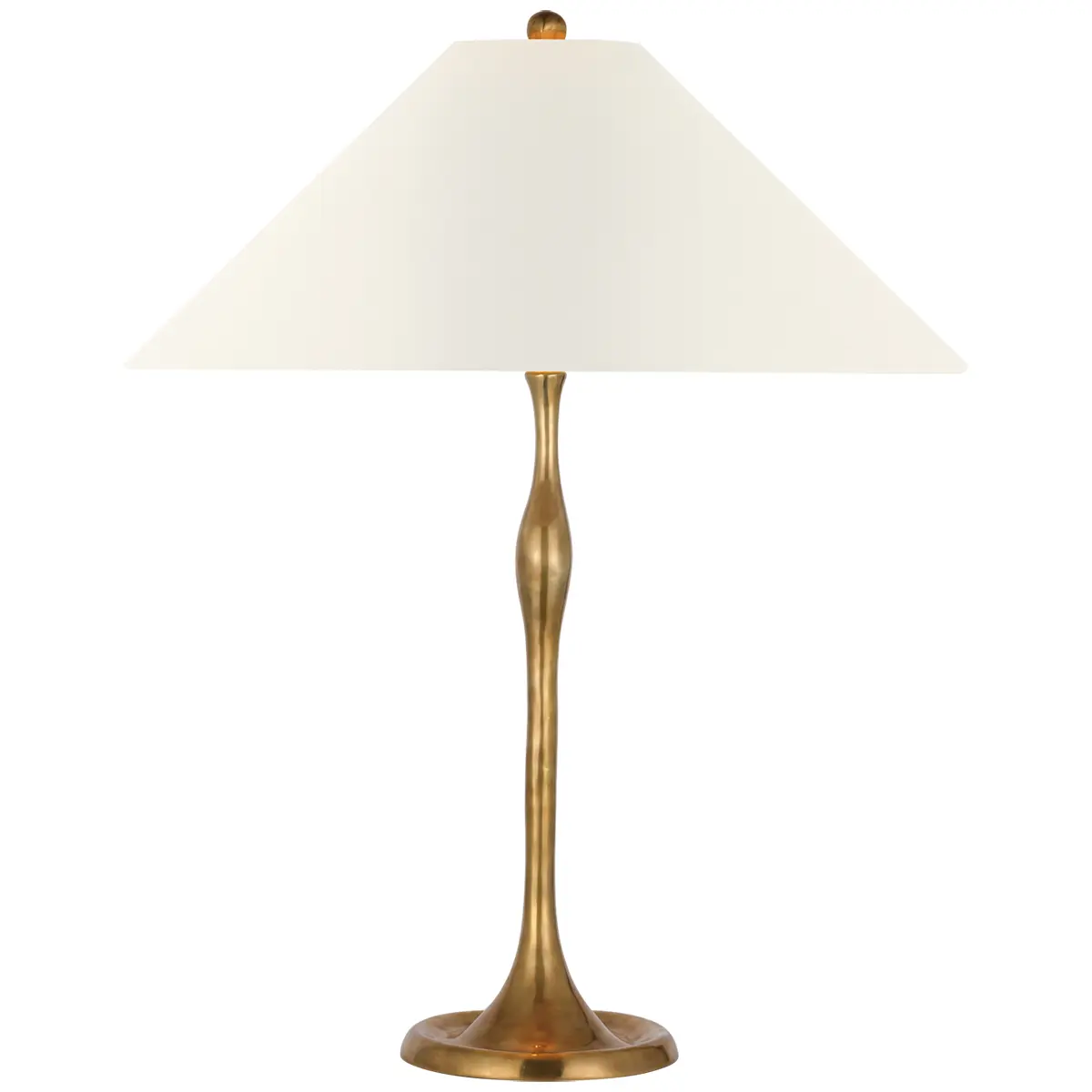 Romero Table Lamp, Antique Brass_ LINEN