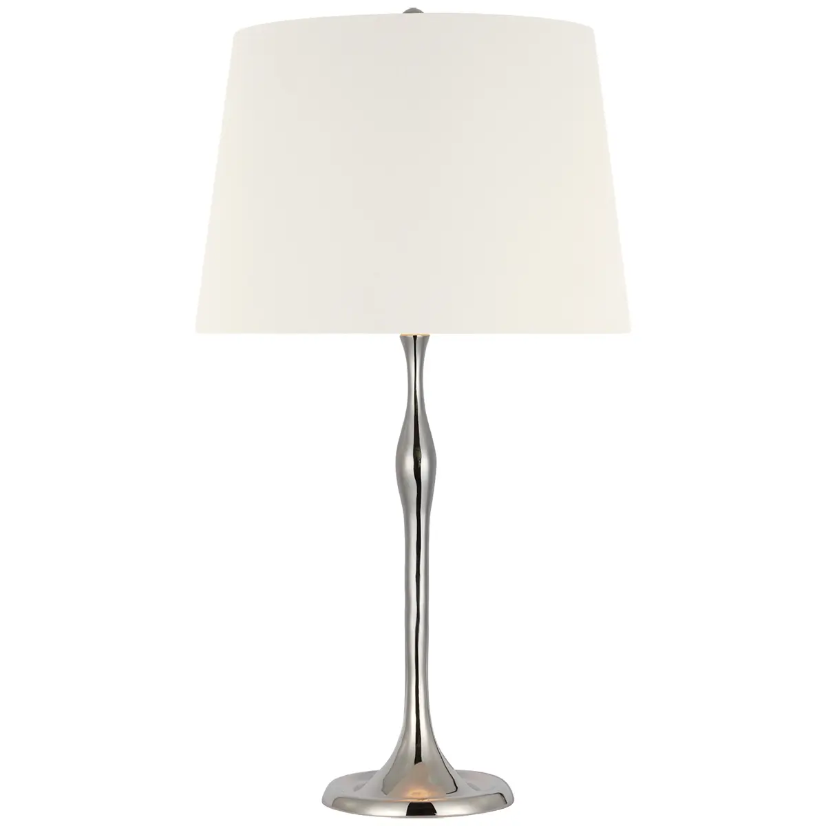 Romero Table Lamp, Polished Nickel_ LINEN