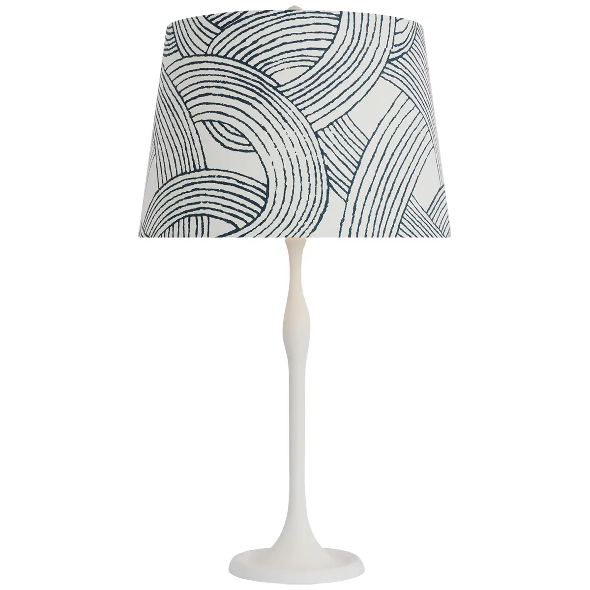 Romero Table Lamp, Plaster White_ FREEFORM IN BLUE