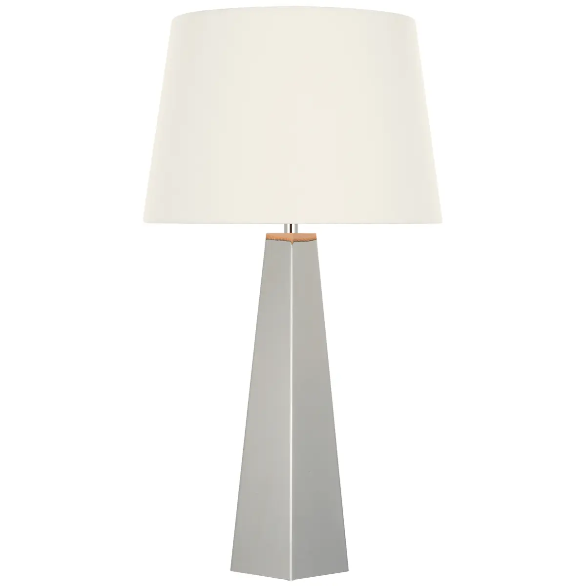 Zoran Table Lamp, Polished Nickel_ LINEN