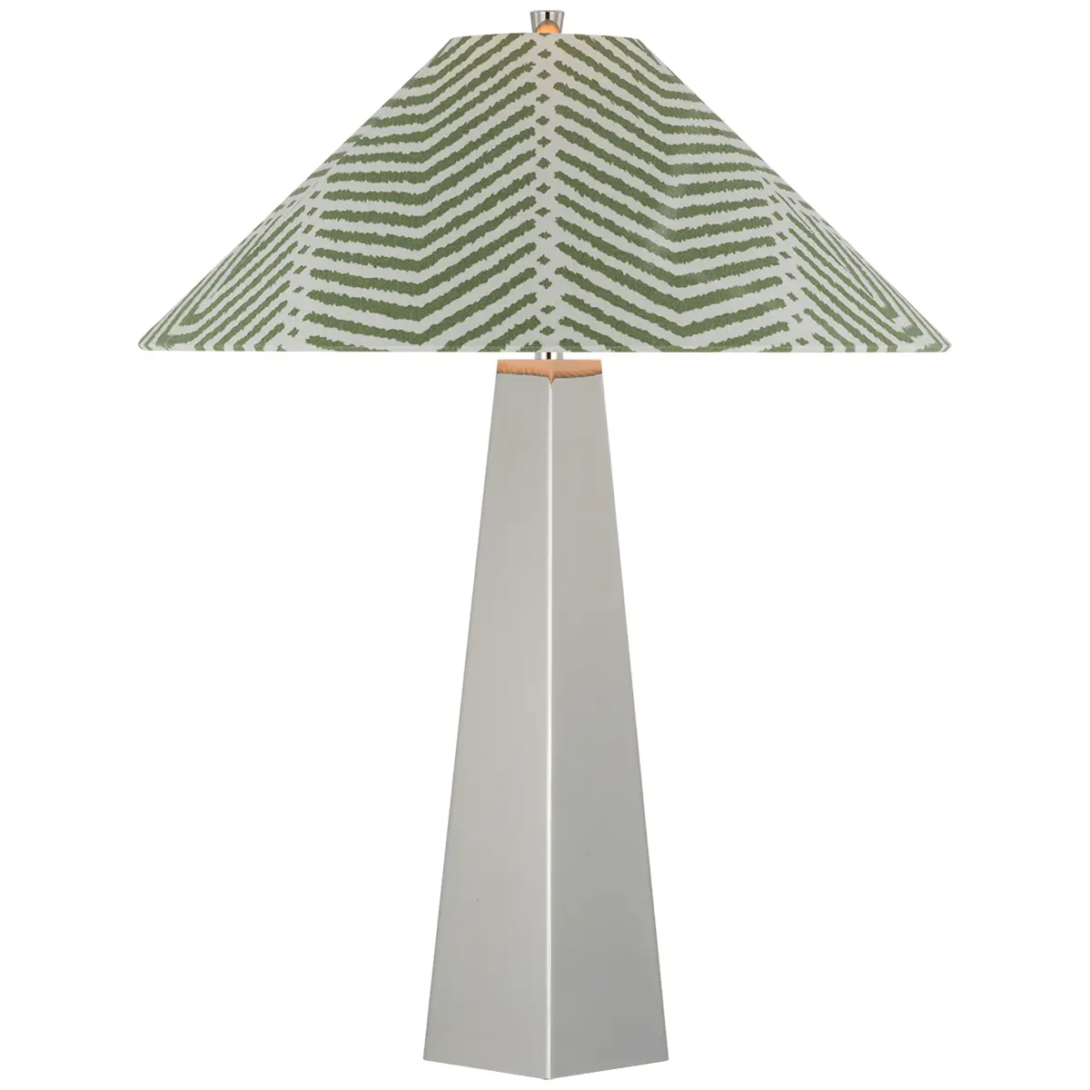 Zoran Table Lamp, Polished Nickel_ LA JOLLA IN VERDE