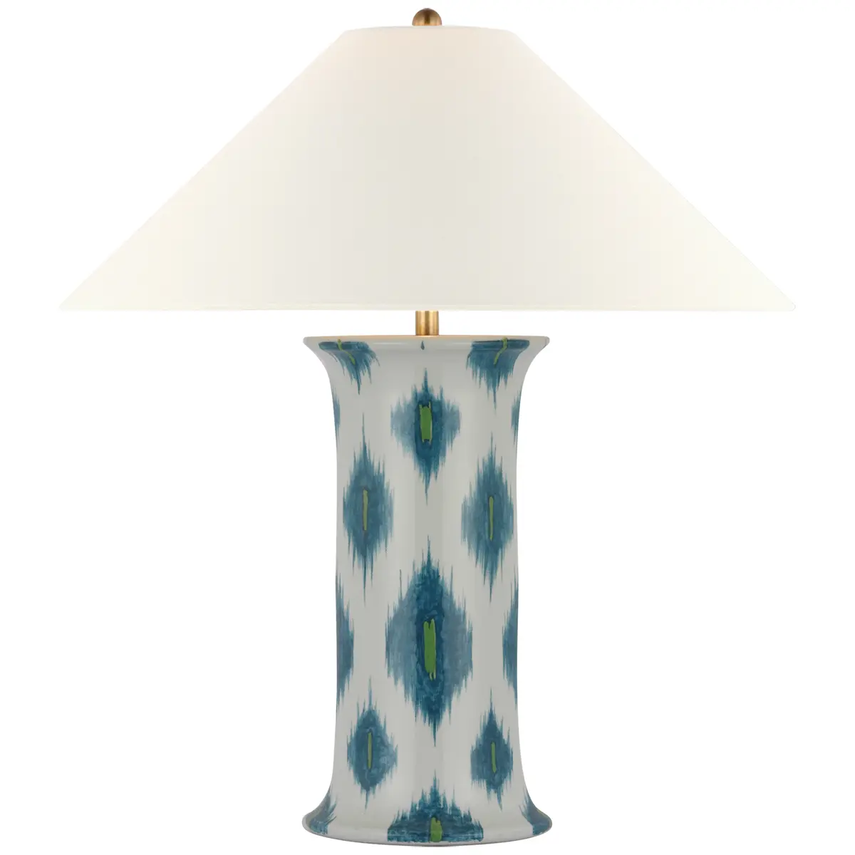 Mallory Medium Table Lamp, Ikat_ PRESIDIO IKAT IN PEACOCK