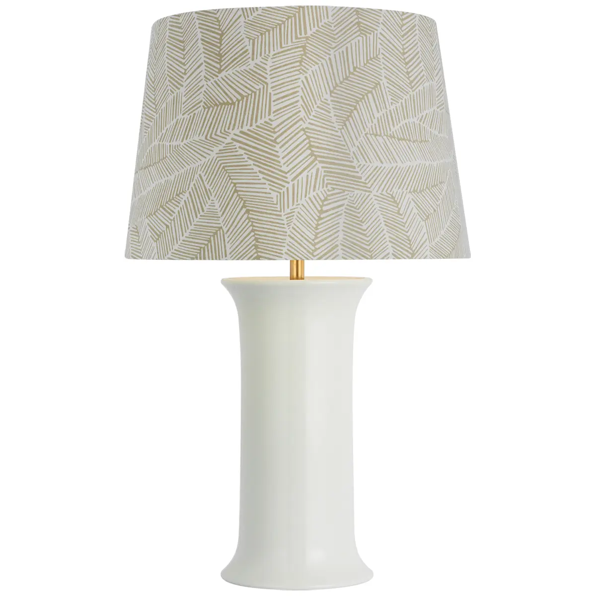 Mallory Medium Table Lamp_ WHITE PORCELAIN, LEAF (TAUPE)