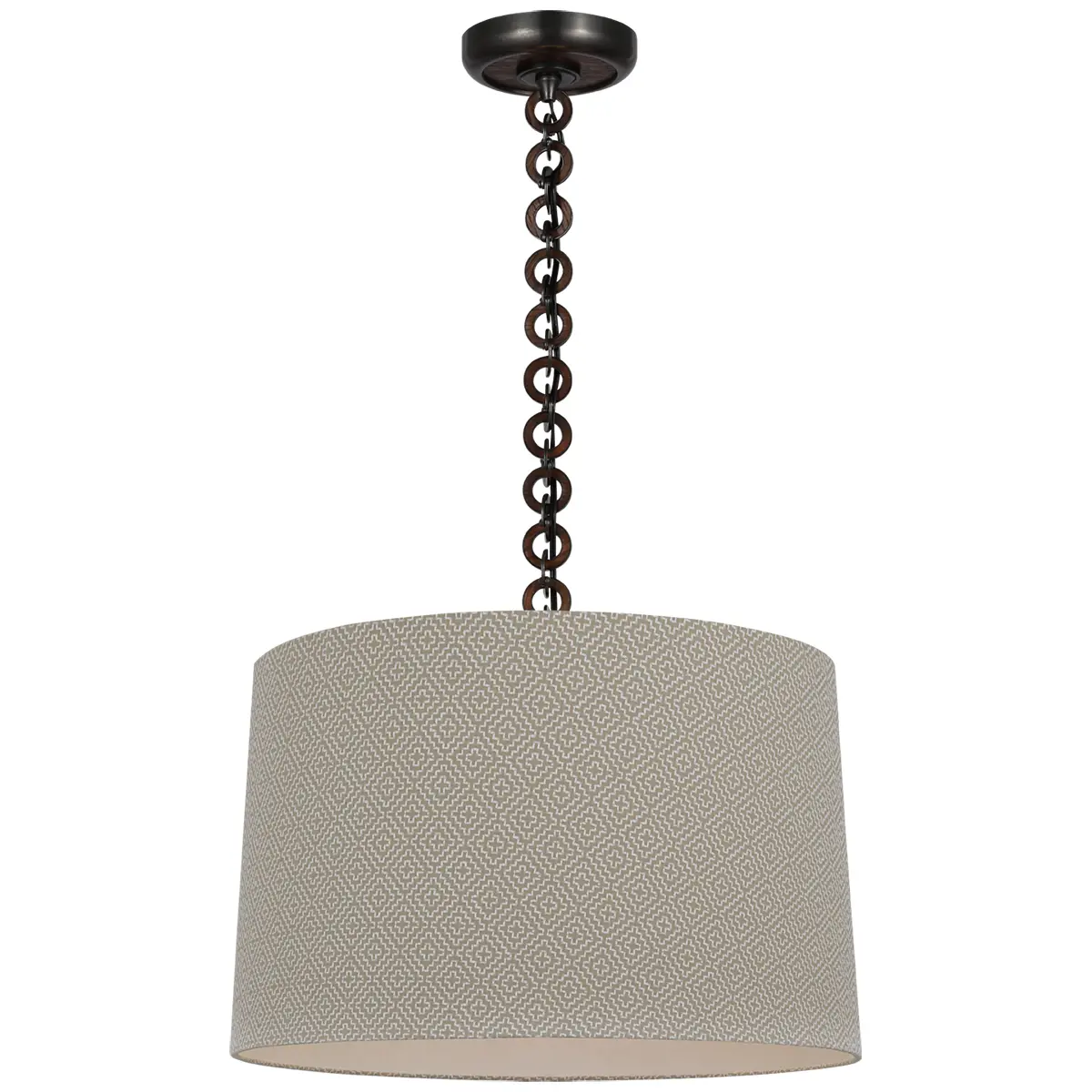 Evelyn Hanging Shade, Soho Weave_ BRONZE & NATURAL OAK