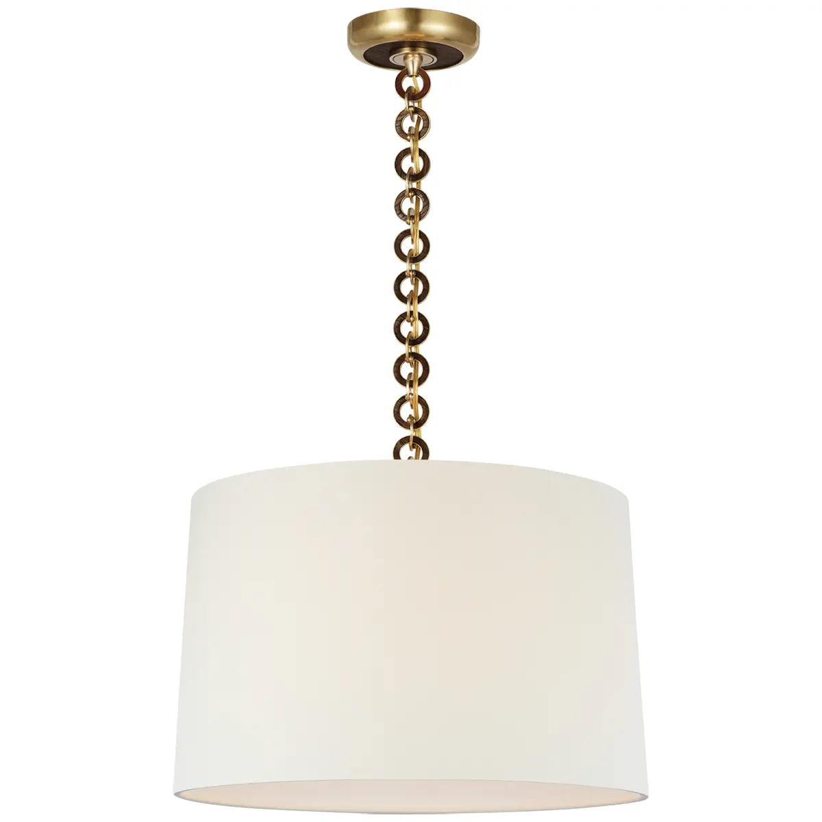Evelyn Hanging Shade, Linen_ ANTIQUE BRASS & NATURAL OAK