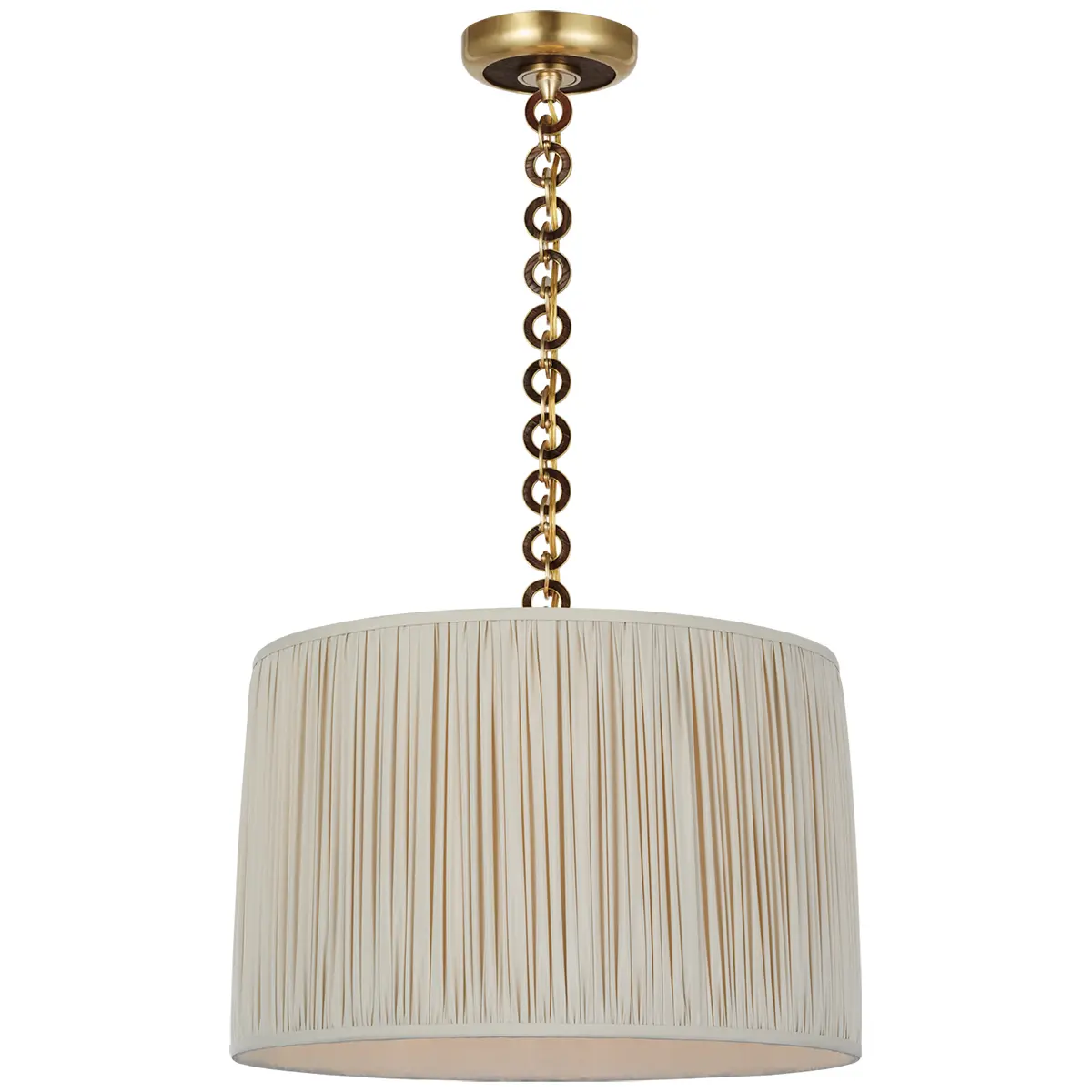 Evelyn Hanging Shade, Silk_ ANTIQUE BRASS & NATURAL OAK