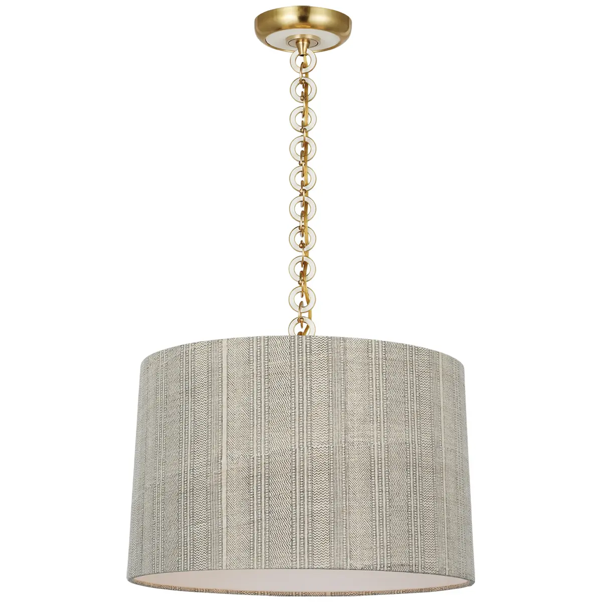 Evelyn Hanging Shade, Mohave_ ANTIQUE BRASS & WHITE OAK