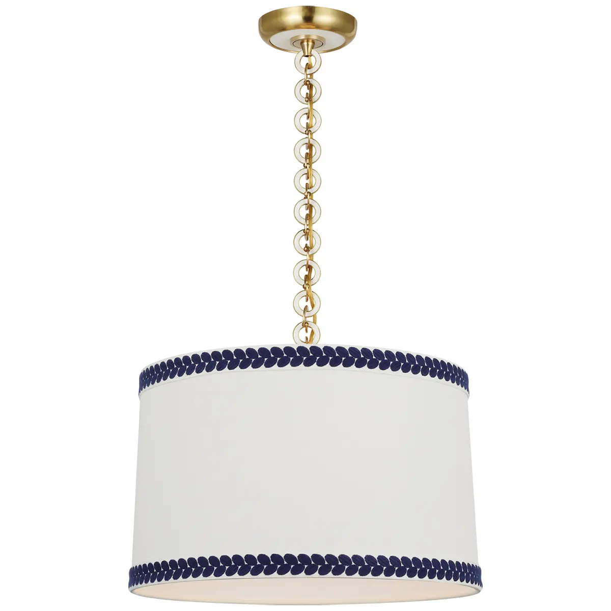 Evelyn Hanging Shade, Berkeley Tape_ ANTIQUE BRASS & WHITE OAK