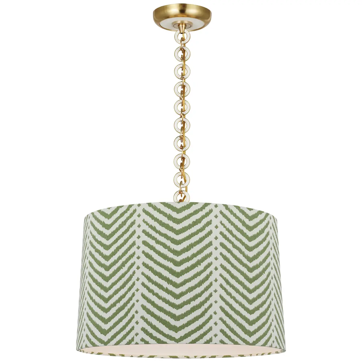 Evelyn Hanging Shade, La Jolla_ ANTIQUE BRASS & WHITE OAK