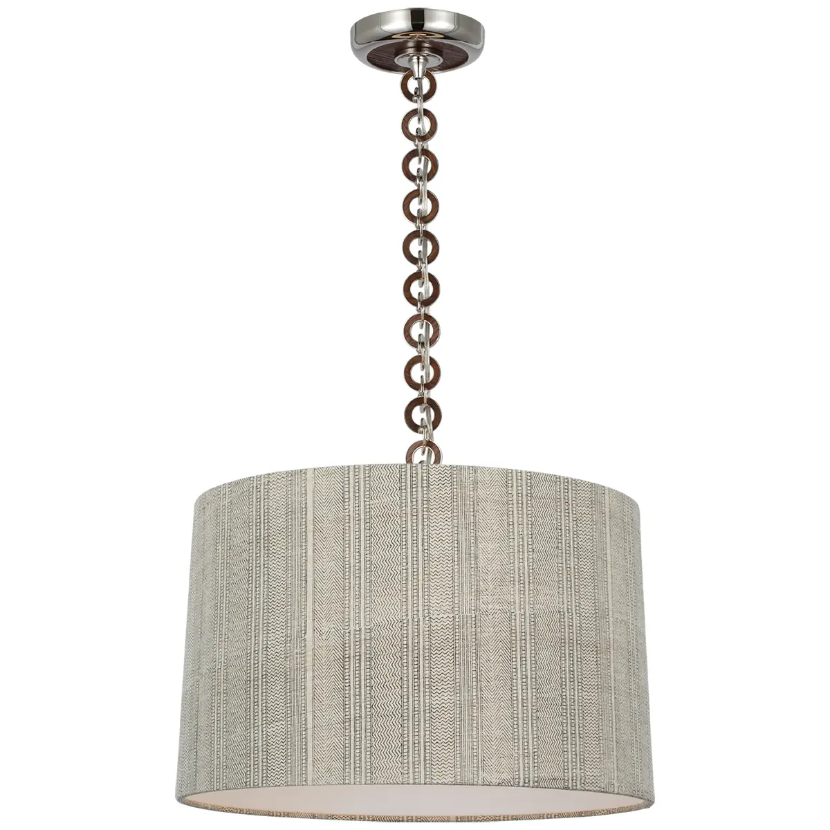 Evelyn Hanging Shade, Mohave_ POLISHED NICKEL & NATURAL OAK