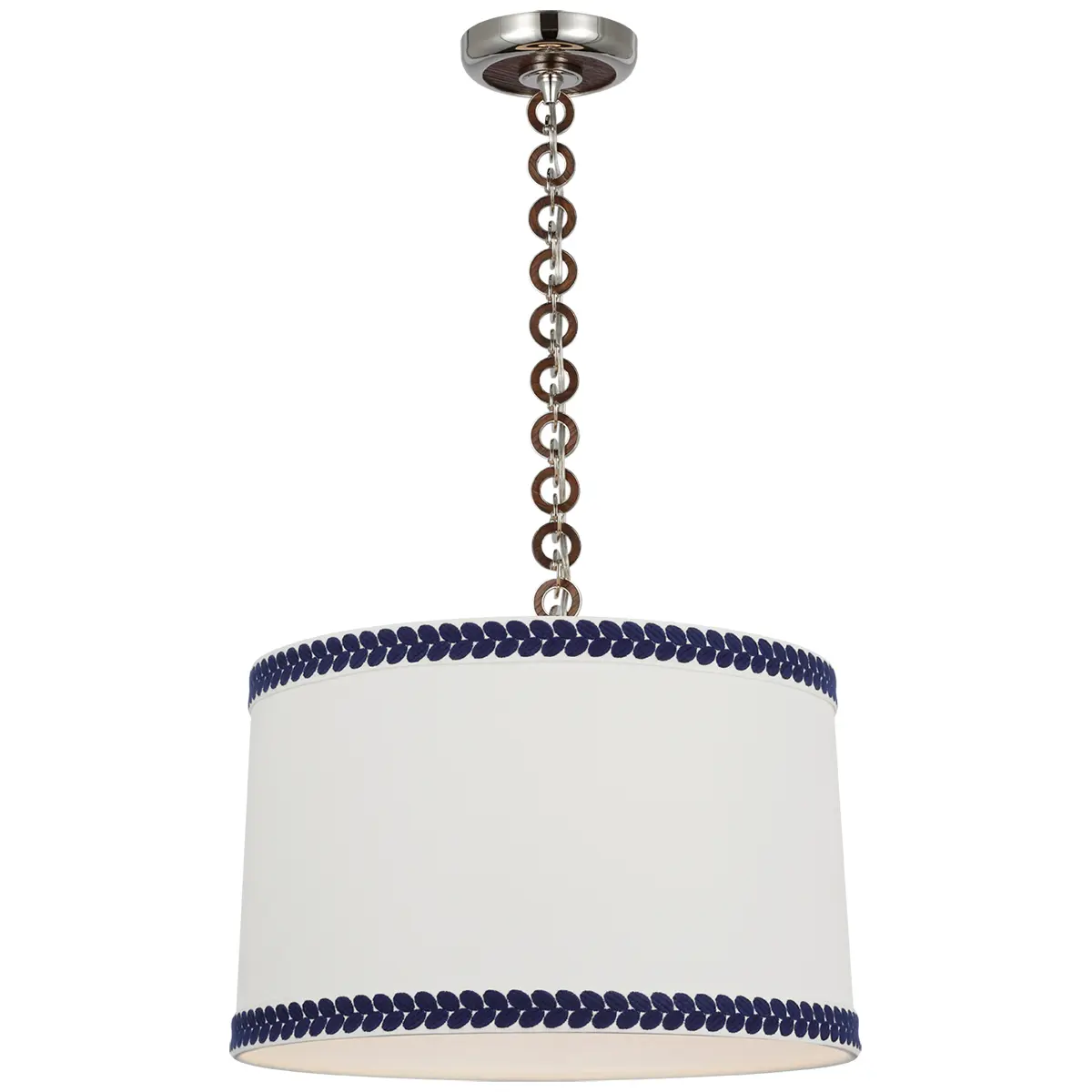 Evelyn Hanging Shade, Berkeley Tape_ POLISHED NICKEL & NATURAL OAK