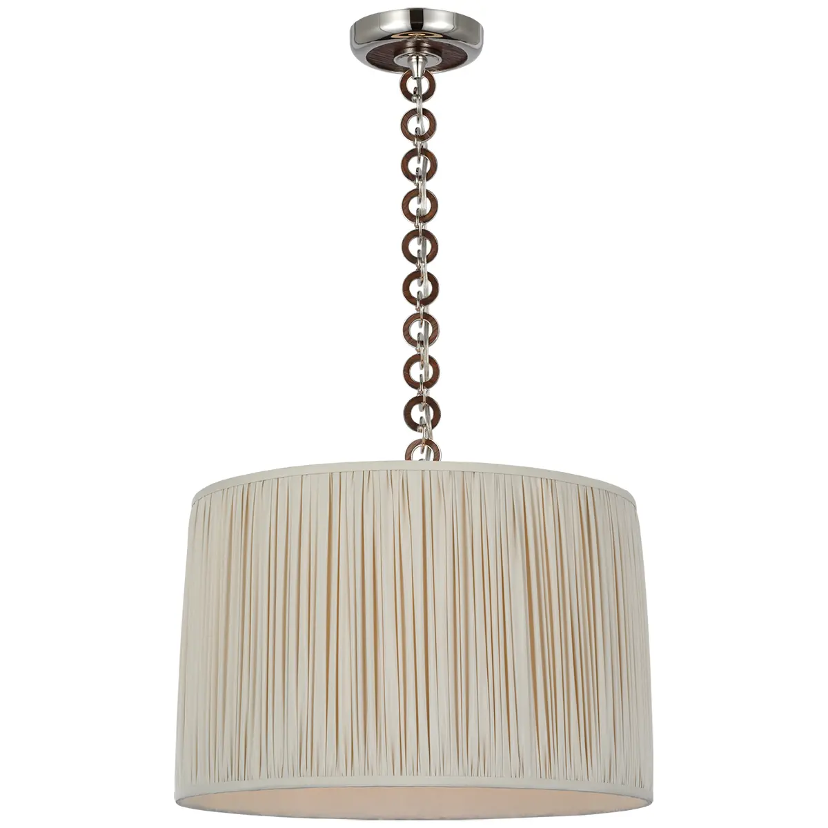 Evelyn Hanging Shade, Silk_ POLISHED NICKEL & NATURAL OAK
