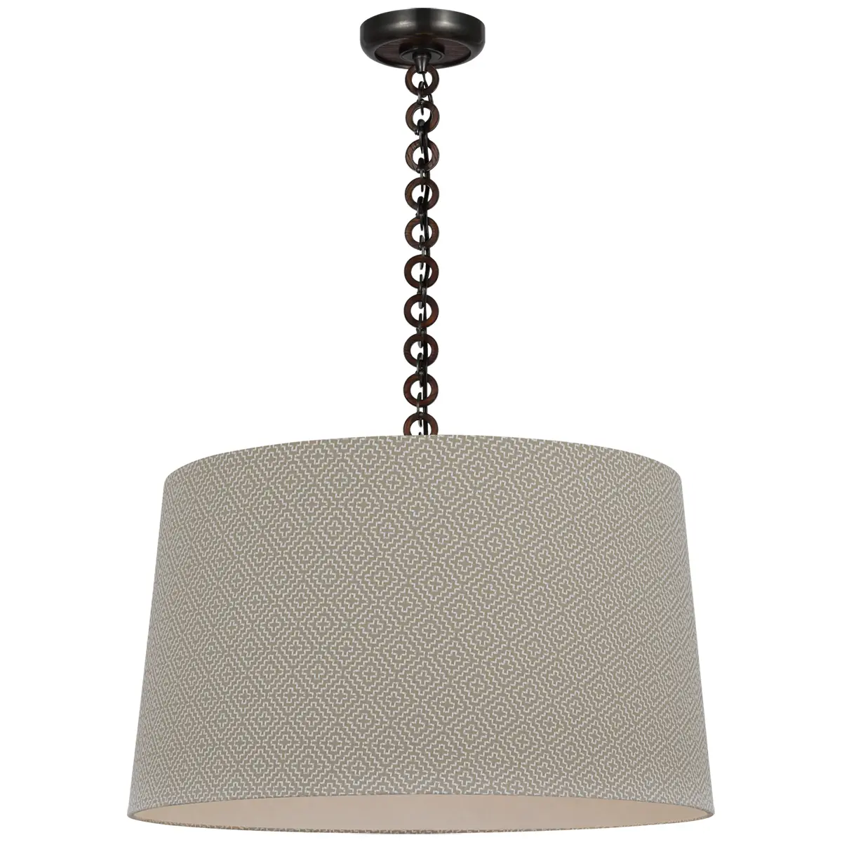 Evelyn Hanging Shade, Soho Weave_ BRONZE & NATURAL OAK