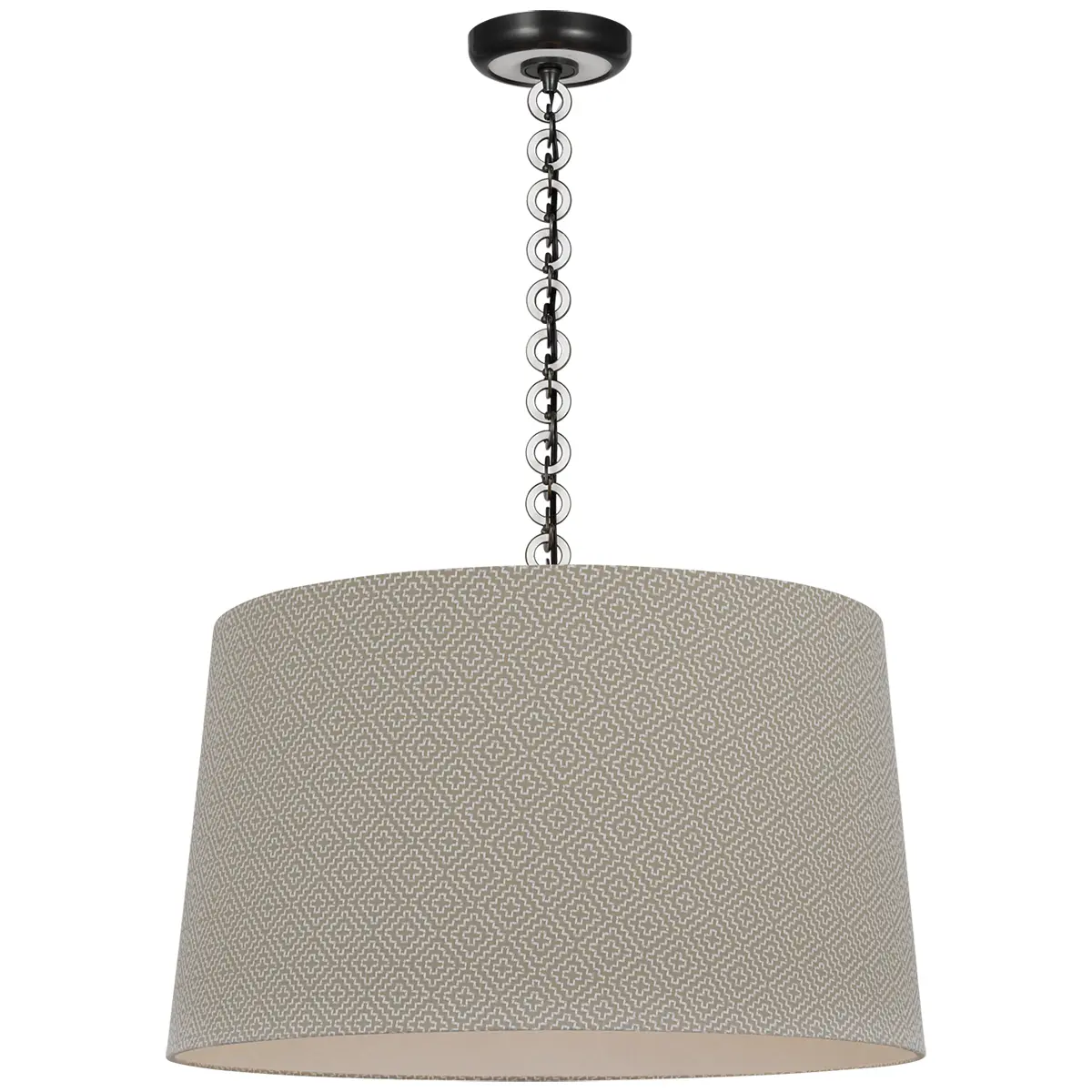 Evelyn Hanging Shade, Soho Weave_ BRONZE & WHITE OAK
