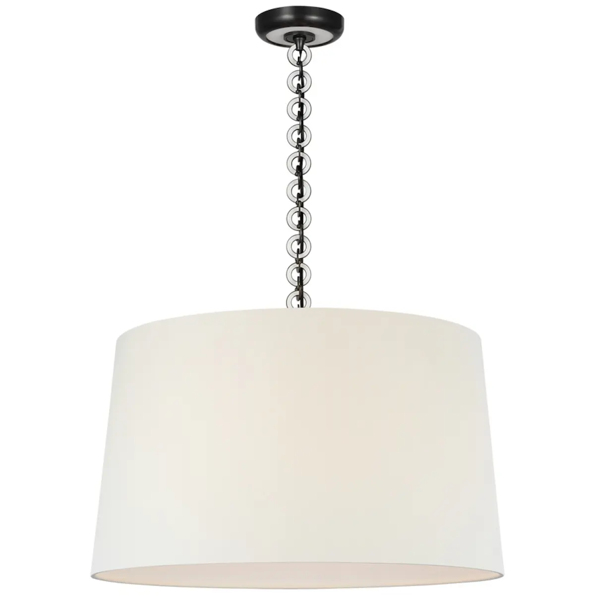 Evelyn Hanging Shade, Linen_ BRONZE & WHITE OAK