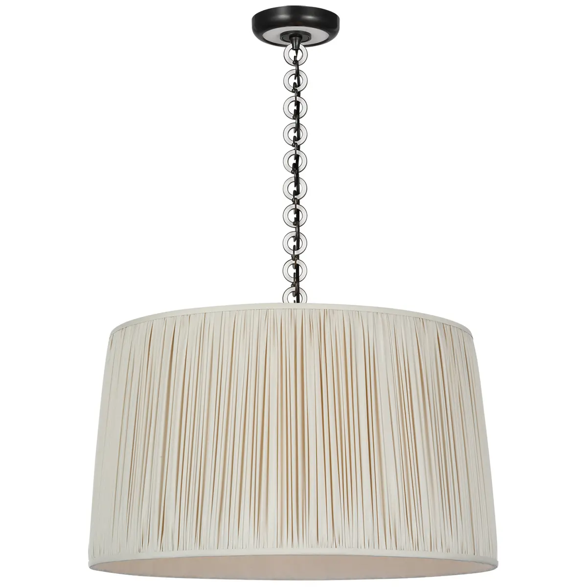 Evelyn Hanging Shade, Silk_ BRONZE & WHITE OAK