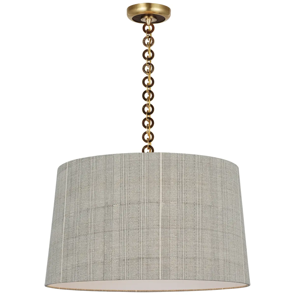 Evelyn Hanging Shade, Mohave_ ANTIQUE BRASS & NATURAL OAK