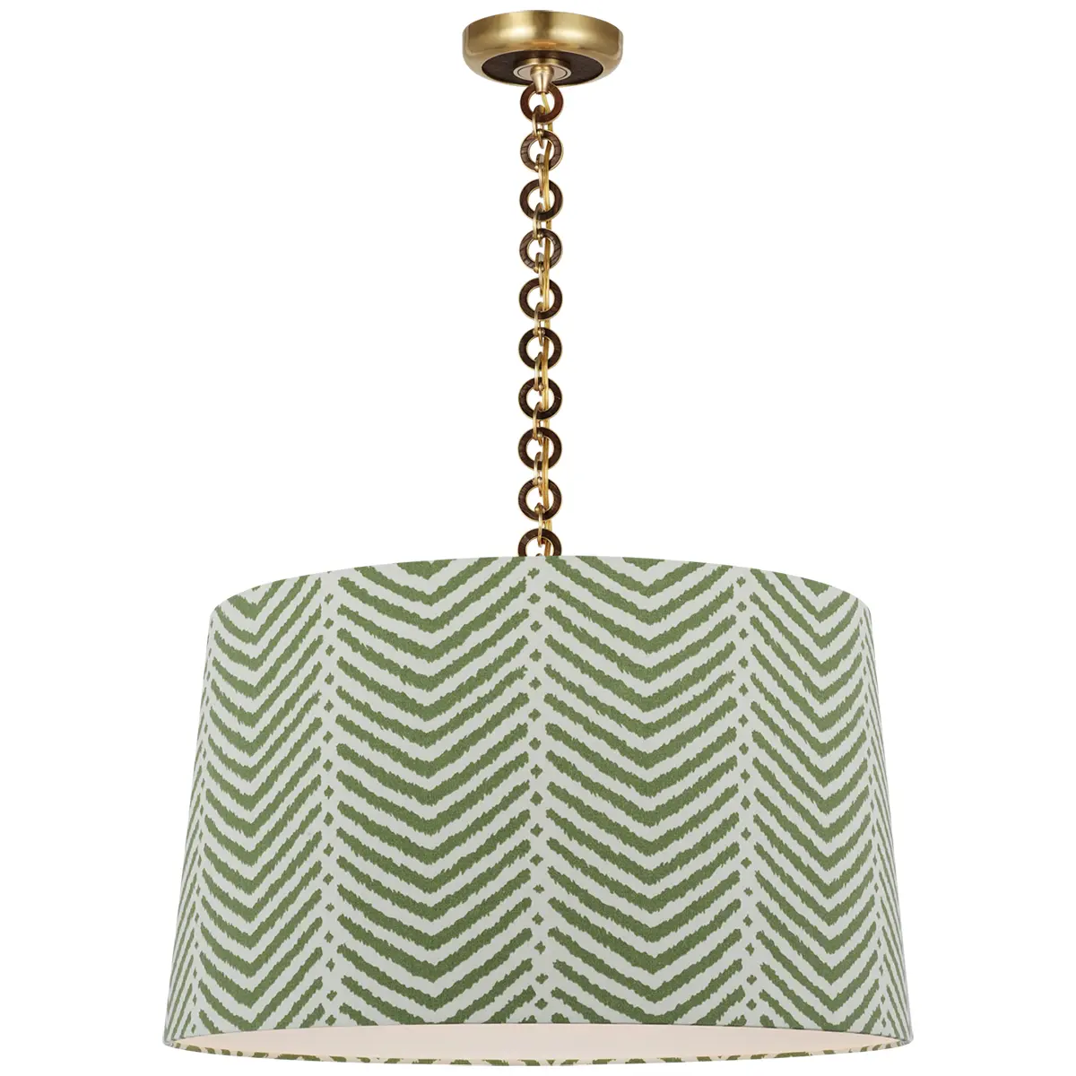 Evelyn Hanging Shade, La Jolla_ ANTIQUE BRASS & NATURAL OAK