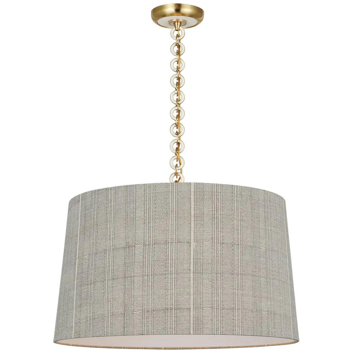 Evelyn Hanging Shade, Mohave_ ANTIQUE BRASS & WHITE OAK