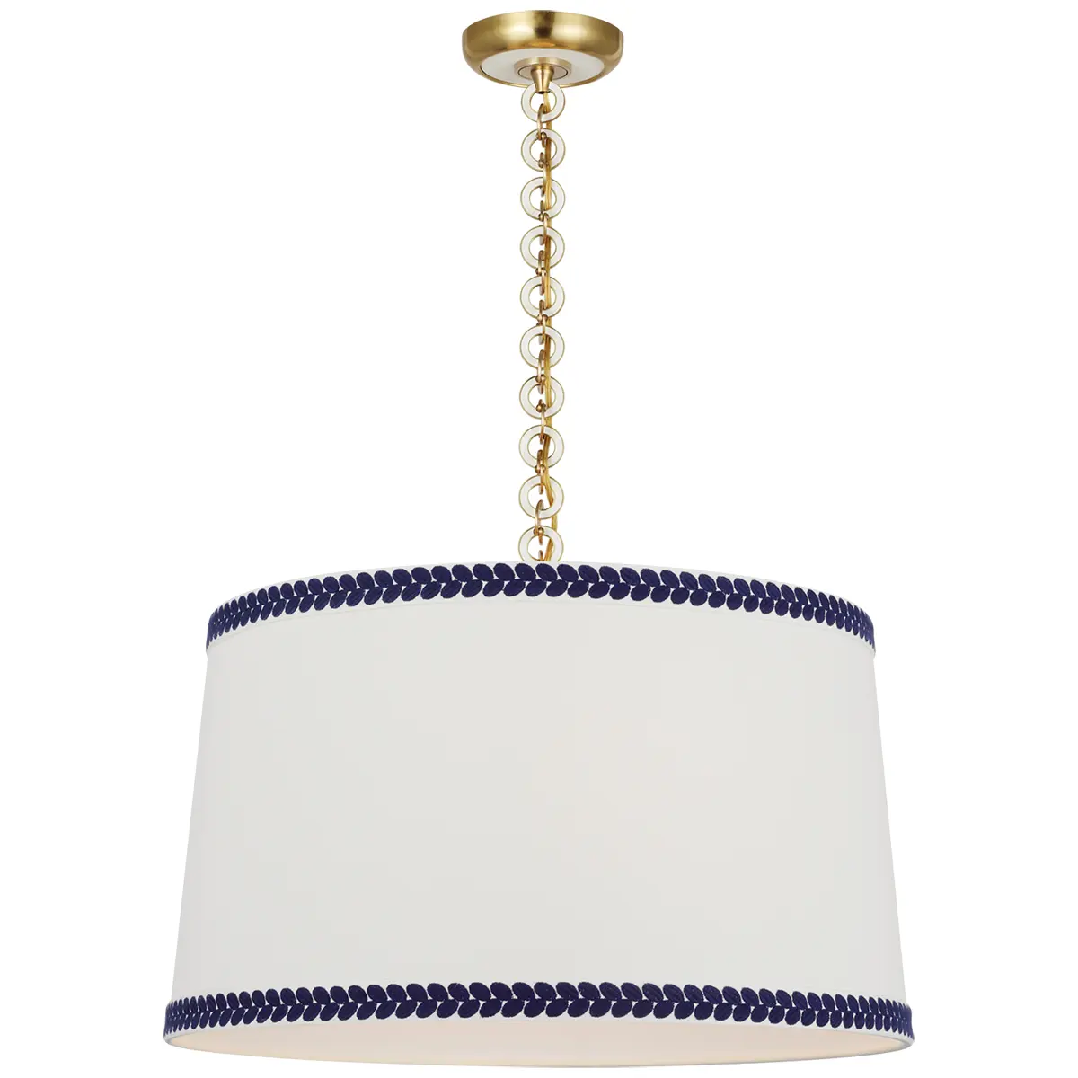 Evelyn Hanging Shade, Berkeley Tape_ ANTIQUE BRASS & WHITE OAK