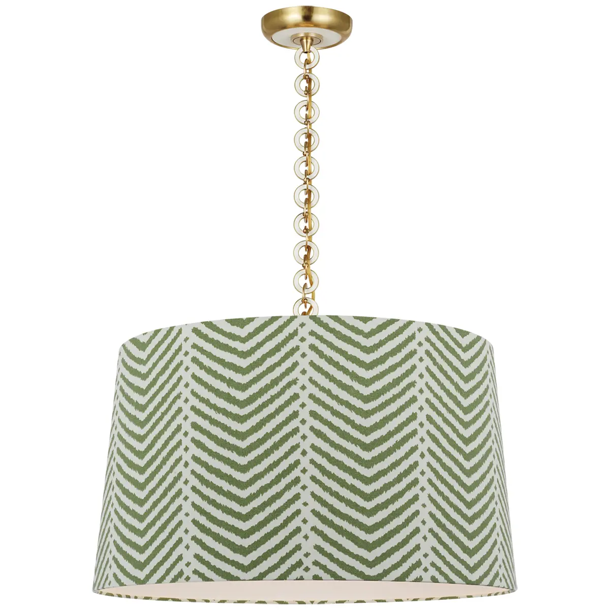 Evelyn Hanging Shade, La Jolla_ ANTIQUE BRASS & WHITE OAK