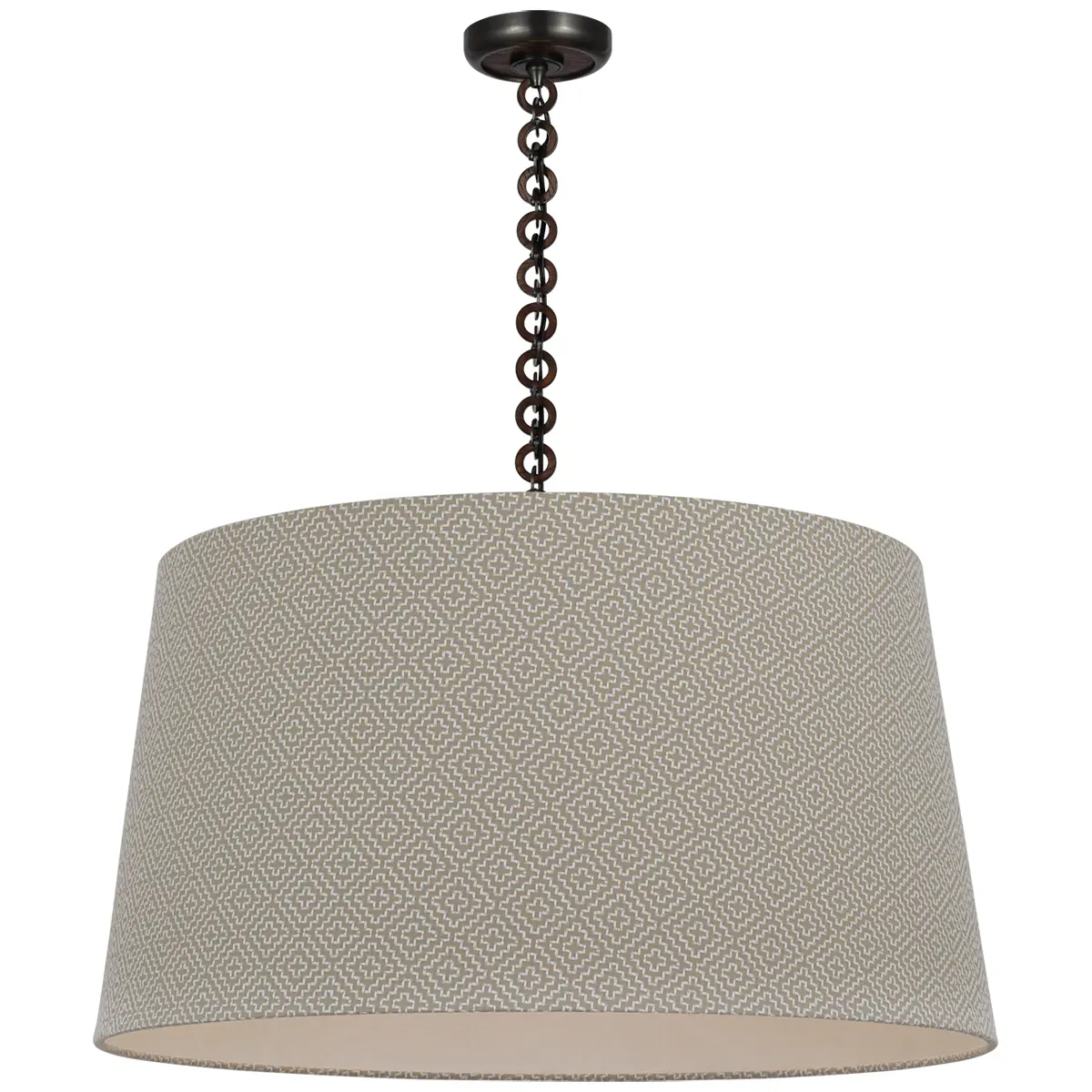 Evelyn Hanging Shade, Soho Weave_ BRONZE & NATURAL OAK
