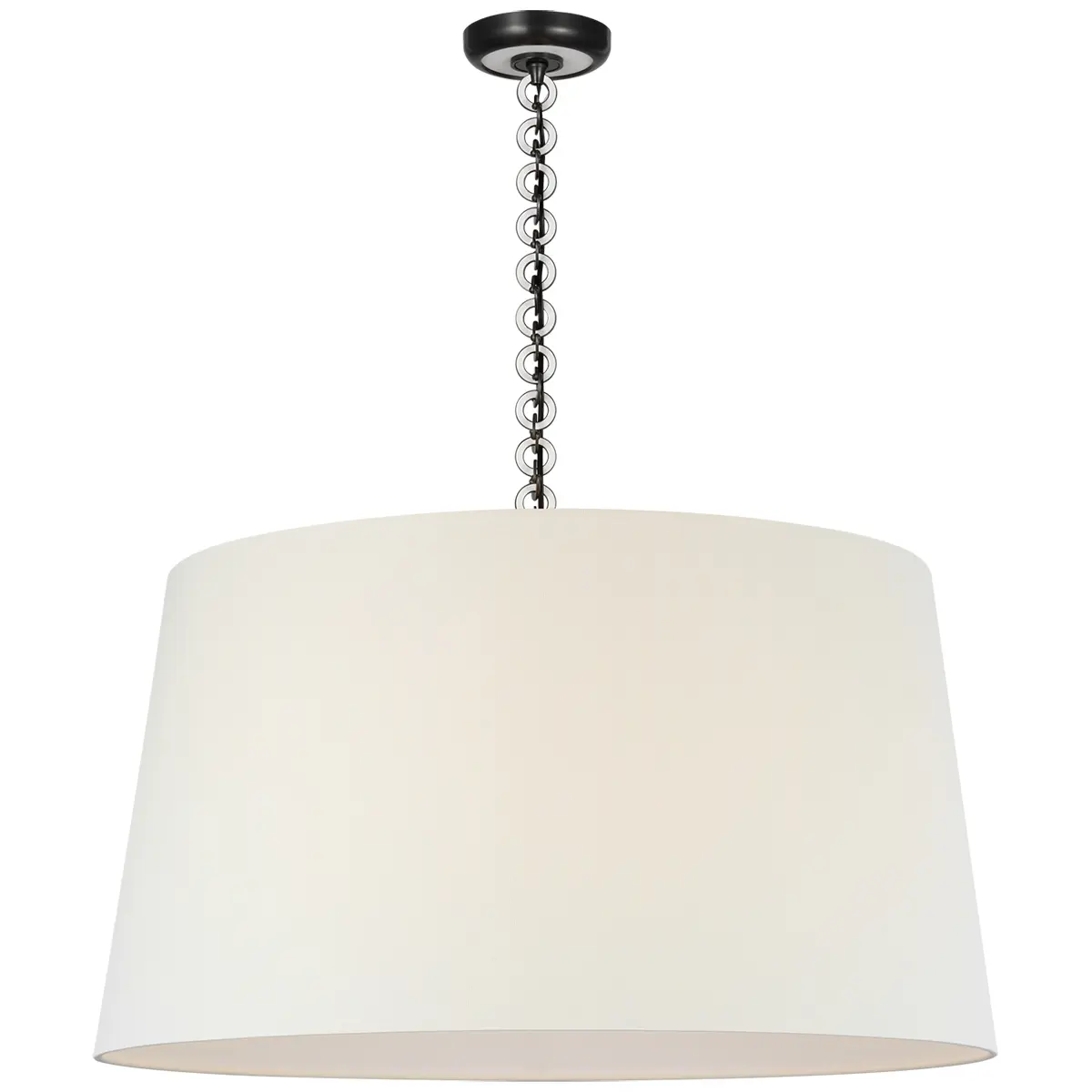 Evelyn Hanging Shade, Linen_ BRONZE & WHITE OAK