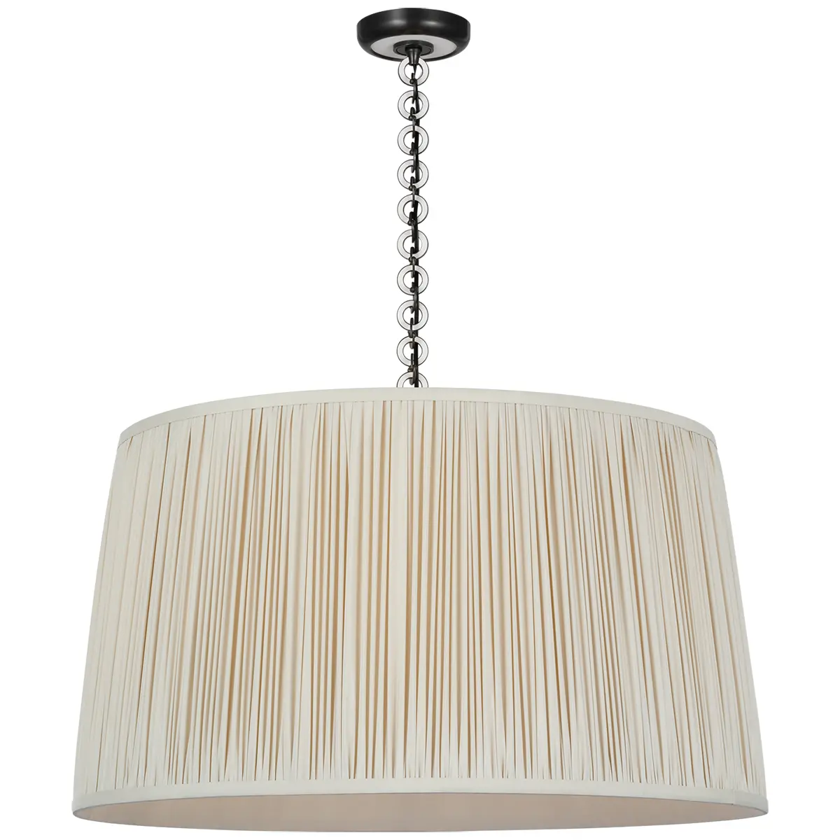 Evelyn Hanging Shade, Silk_ BRONZE & WHITE OAK