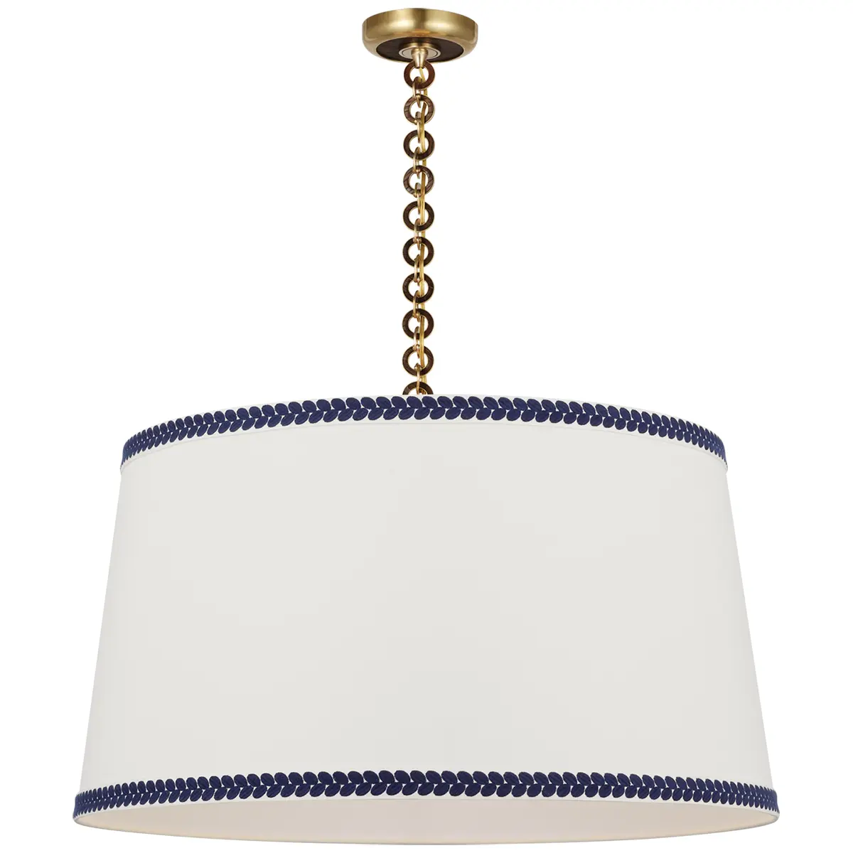 Evelyn Hanging Shade, Berkeley Tape_ ANTIQUE BRASS & NATURAL OAK
